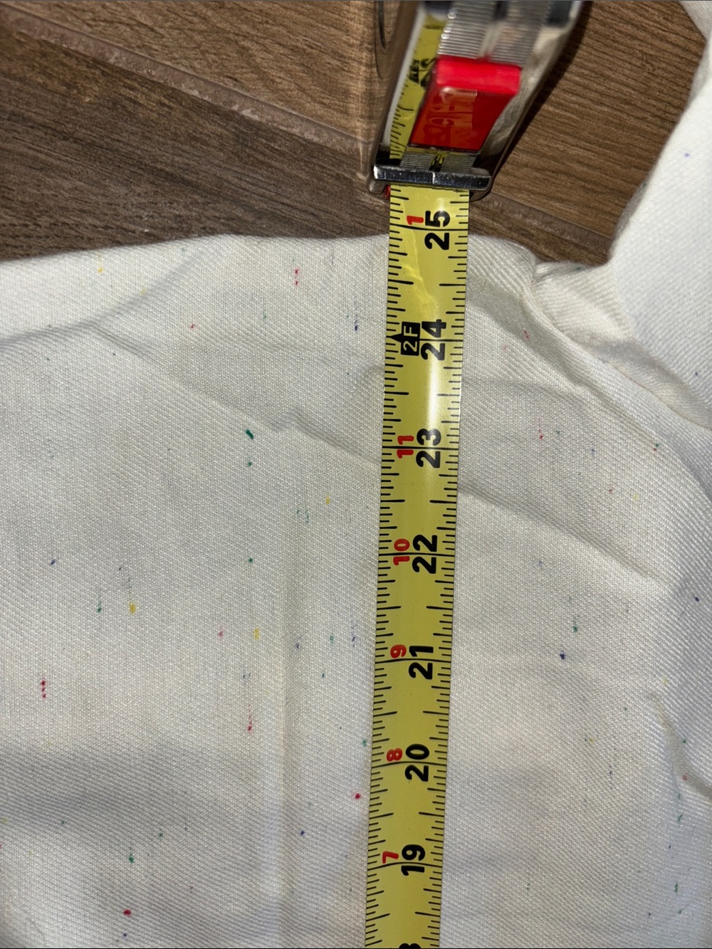 LOFT button down long sleeve blouse with colored speckles on beige size XL - Picture 12 of 15